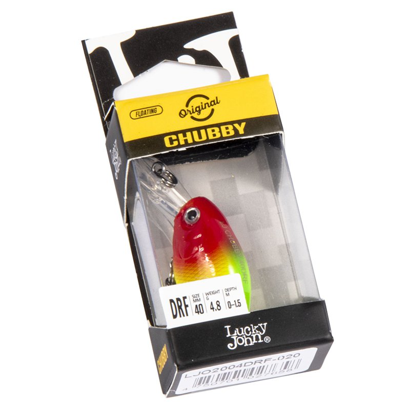 Воблер Lucky John Original Chubby DR F, 4 см, 3.8 гр, цвет 020