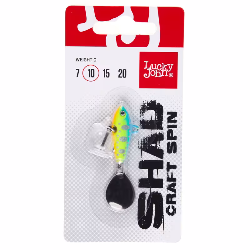 Тейл-спиннер Lucky John Shad Craft Spin, 10 гр, 5.2 см, цвет 015
