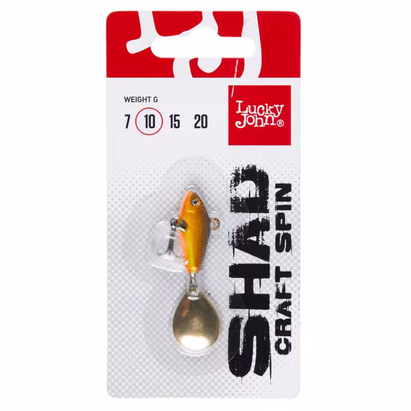 Тейл-спиннер Lucky John Shad Craft Spin, 10 гр, 5.2 см, цвет 016