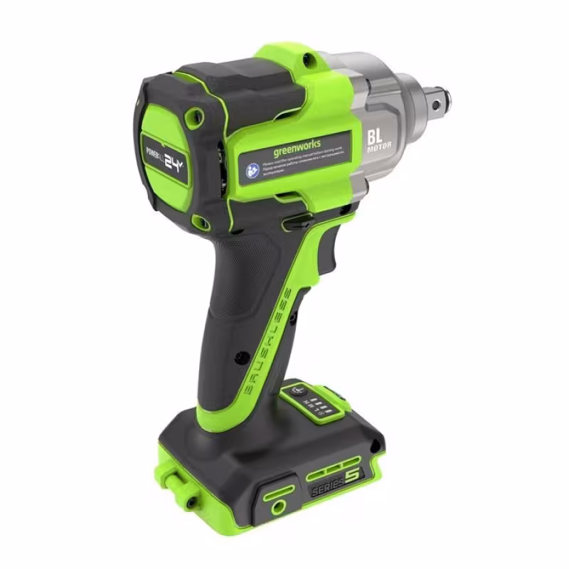 Гайковерт аккумуляторный ударный Greenworks GD24IW550