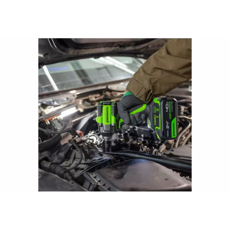 Гайковерт аккумуляторный ударный Greenworks GD24IW550