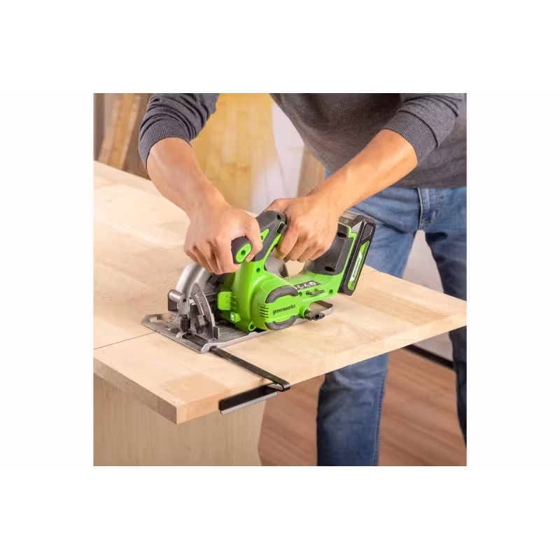 Пила дисковая аккумуляторная Greenworks GD24CS165