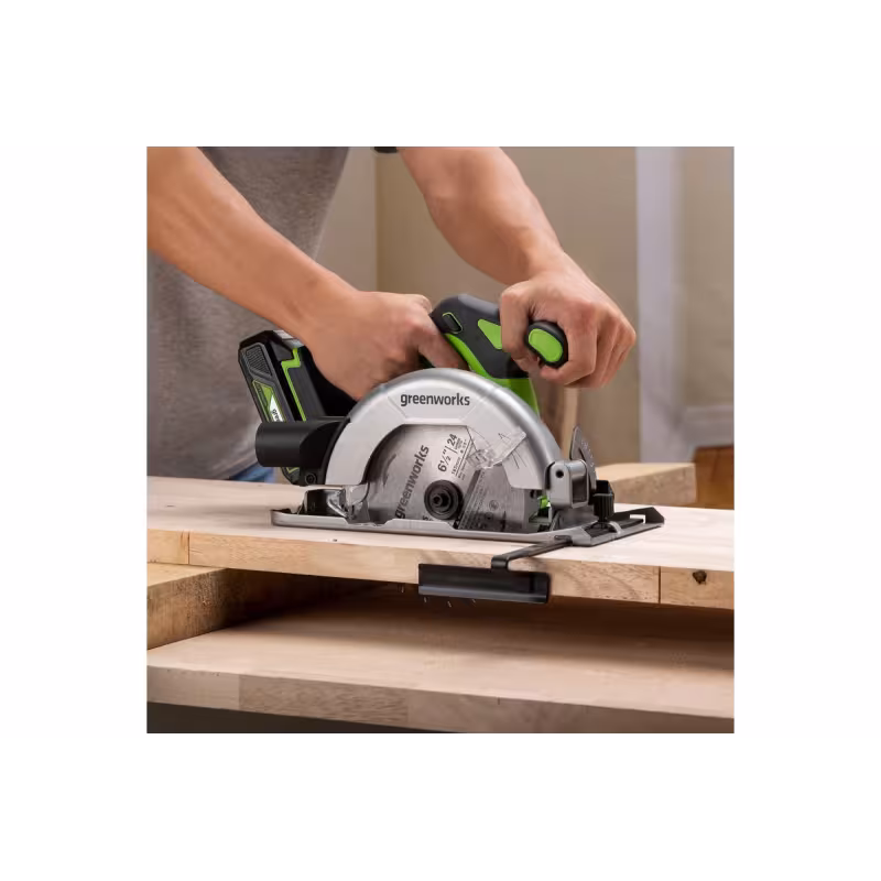 Пила дисковая аккумуляторная Greenworks GD24CS165