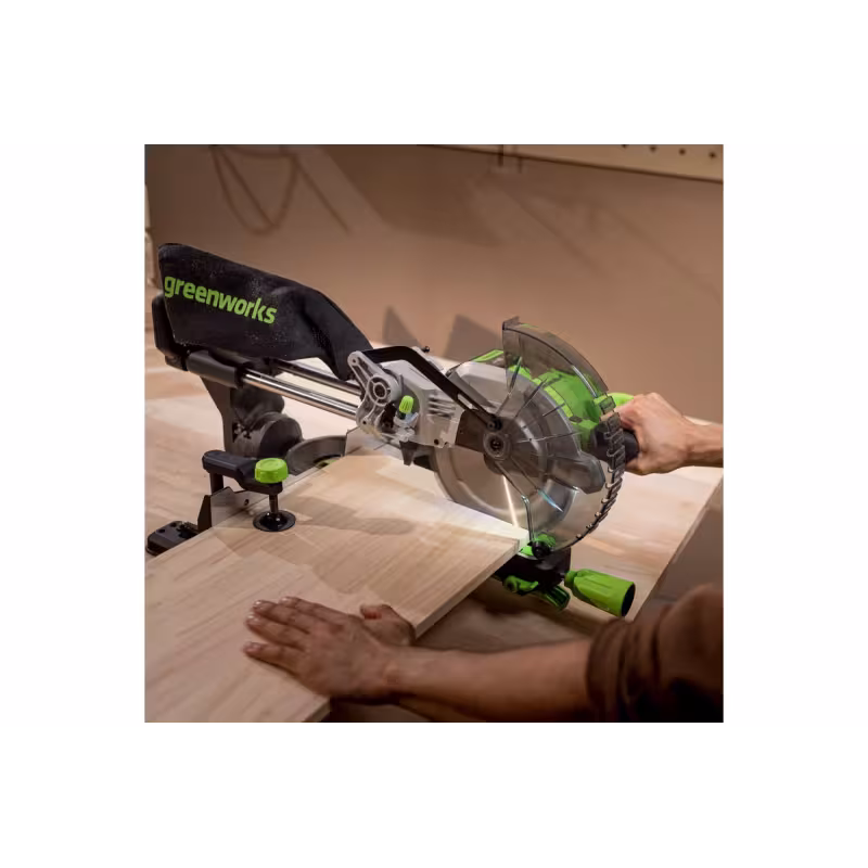 Пила торцовочная аккумуляторная Greenworks GD24MS216