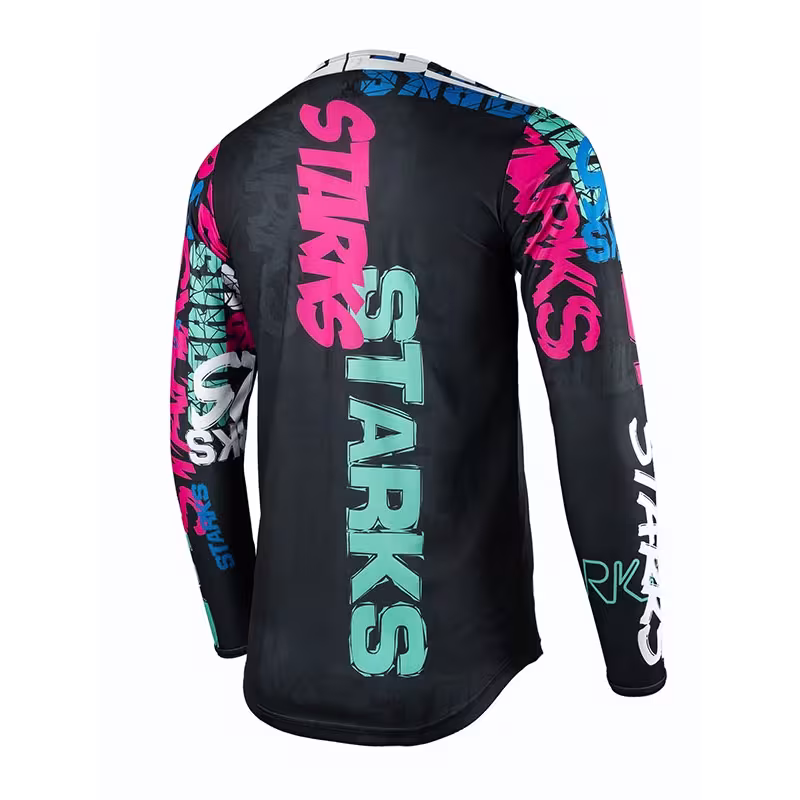 Джерси детское Starks Base Cross Kids, розовый/бирюзовый, размер S/22, 125-135 см