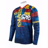 Джерси детское Starks Base Cross Kids, синий/красный, размер S/22, 125-135 см