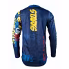 Джерси детское Starks Base Cross Kids, синий/красный, размер S/22, 125-135 см