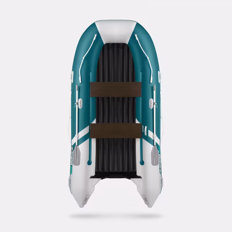 Лодка надувная ПВХ Gladiator E 380 S, НДНД, морской зеленый/белый