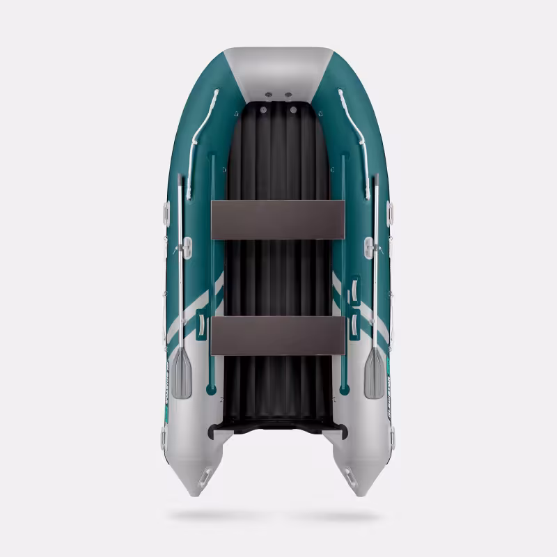 Лодка надувная ПВХ Gladiator E 420 S, НДНД, морской зеленый/белый
