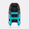 Лодка надувная ПВХ Gladiator E 420Х, НДНД, черный/бирюзовый