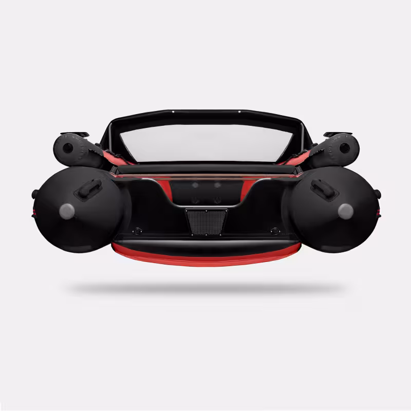 Лодка надувная ПВХ Gladiator E 420Х, НДНД, красный/черный