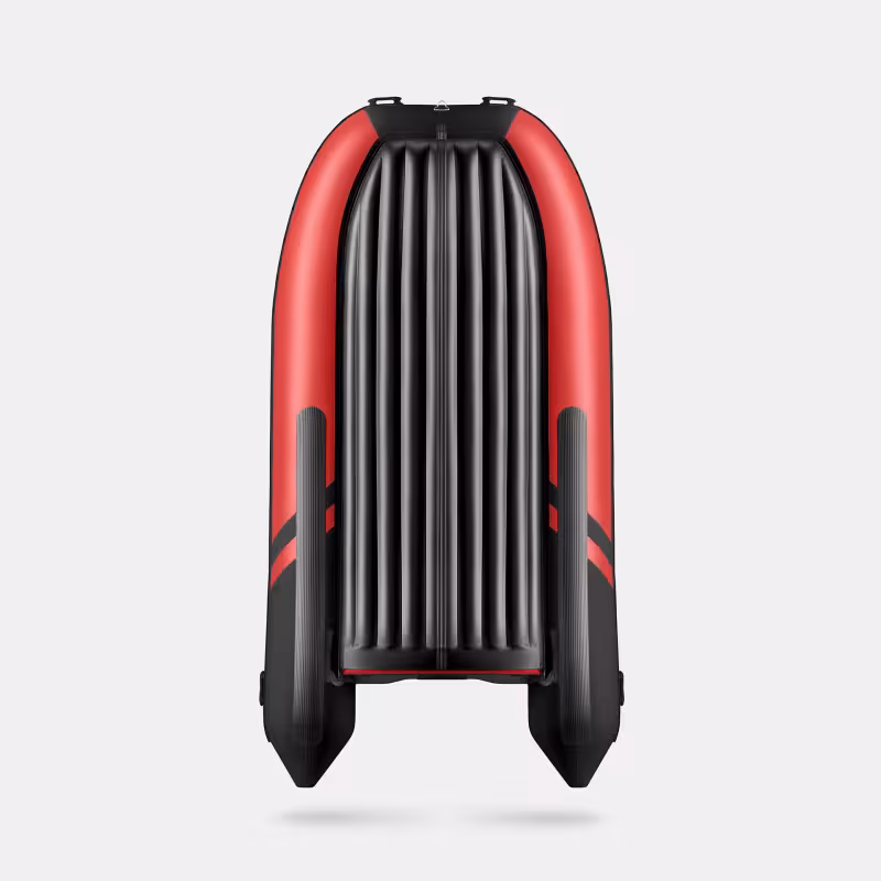 Лодка надувная ПВХ Gladiator E 420Х, НДНД, красный/черный
