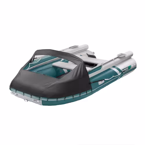 Лодка надувная ПВХ Gladiator E 420Х, НДНД, морской зеленый/белый