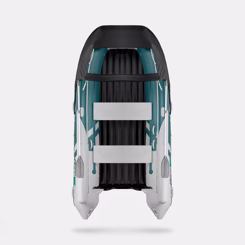 Лодка надувная ПВХ Gladiator E 420Х, НДНД, морской зеленый/белый