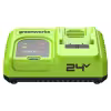 Зарядное устройство Greenworks G24X2C8, 24В, 8А