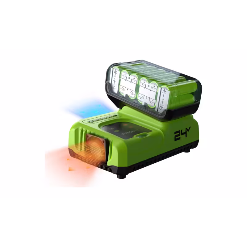 Зарядное устройство Greenworks G24X2C8, 24В, 8А