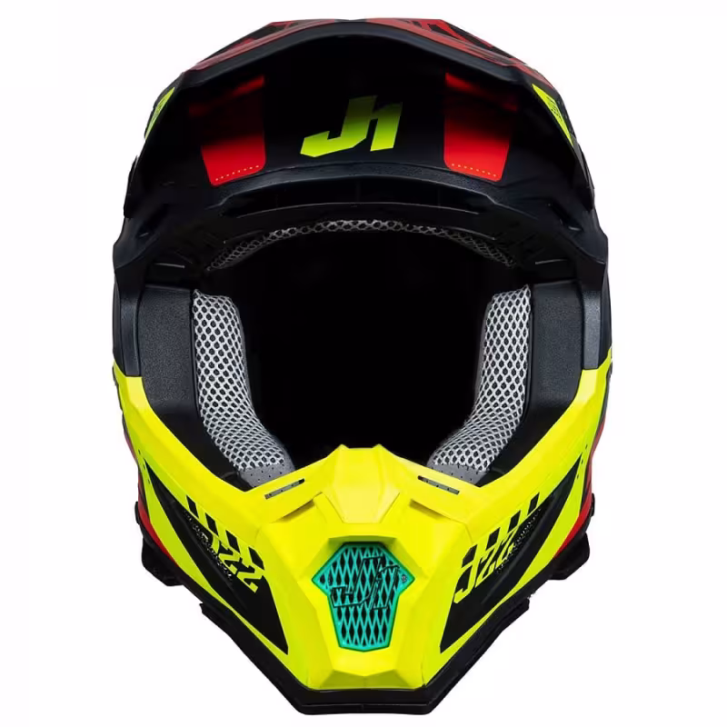 Мотошлем Just1 J22 F Flacon, Hi-Vis красный/желтый/черный, размер L