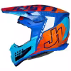 Мотошлем Just1 J22 F Flacon, Hi-Vis оранжевый/синий, размер L