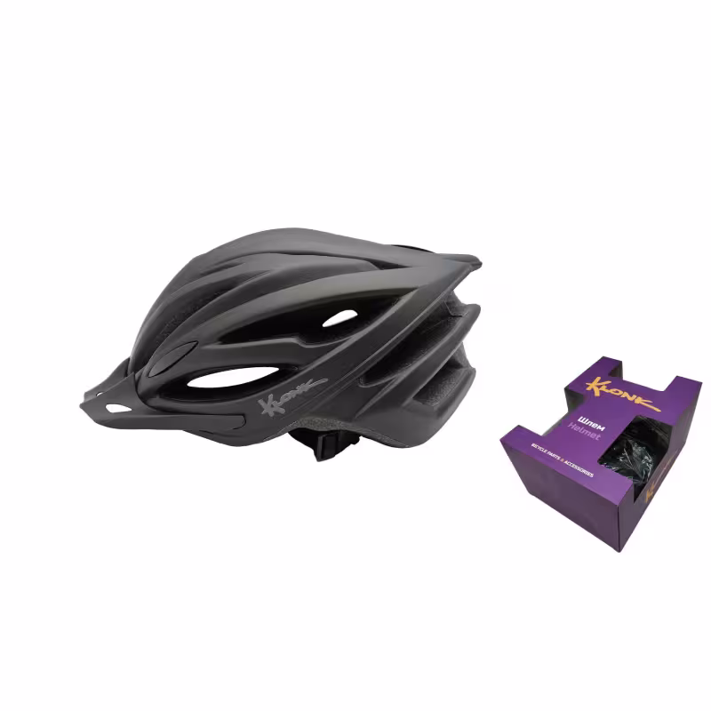 Велошлем Klonk MTB/Cross Country KLK-24015, черный матовый, размер M/L