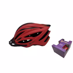 Велошлем Klonk MTB/Cross Country KLK-24016, красный матовый/черный, размер M/L
