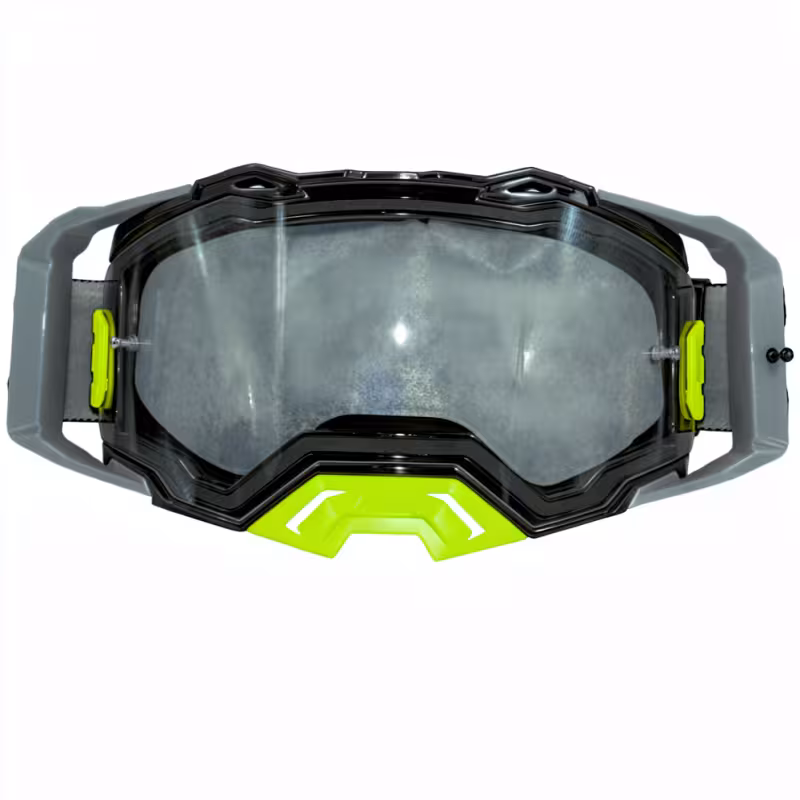 Мотоочки Kioshi MX PRO 800477-3, cерый/зеленый