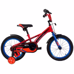 Велосипед Tech Team Quattro 18", 1 скорость, красный