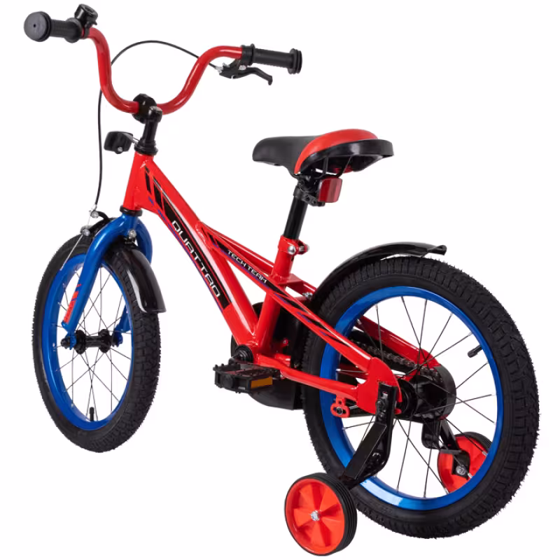 Велосипед Tech Team Quattro 18", 1 скорость, красный