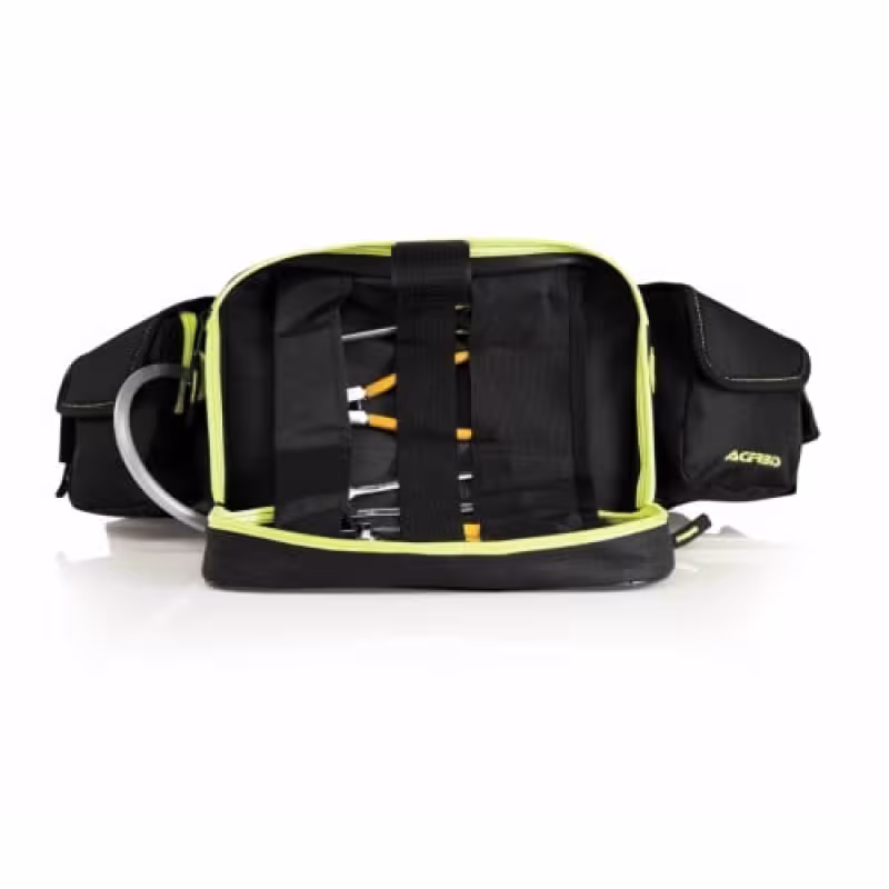 Сумка на пояс с гидропаком Acerbis Dromy Drink Black/Yellow, черный/желтый, 1.5 л
