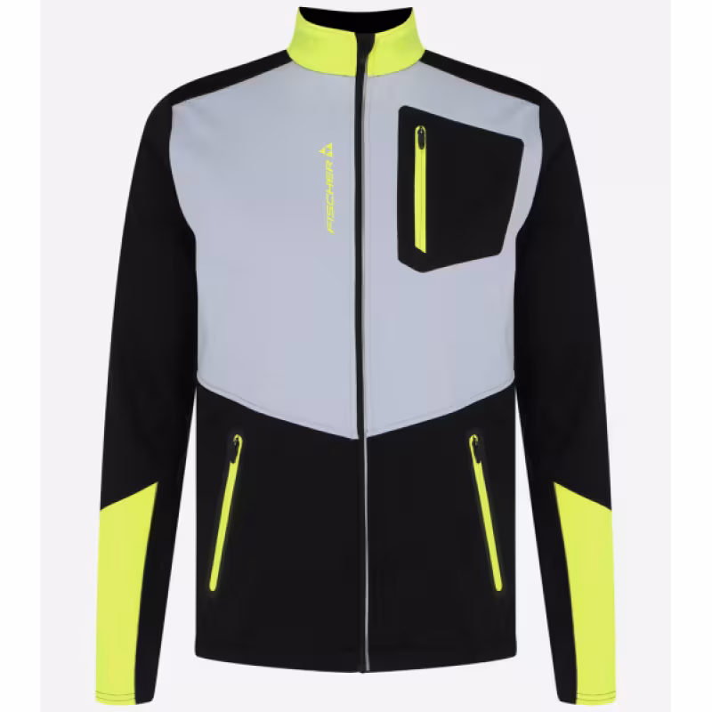 Куртка детская Fischer Softshell Warm, черно-серый, 152 см