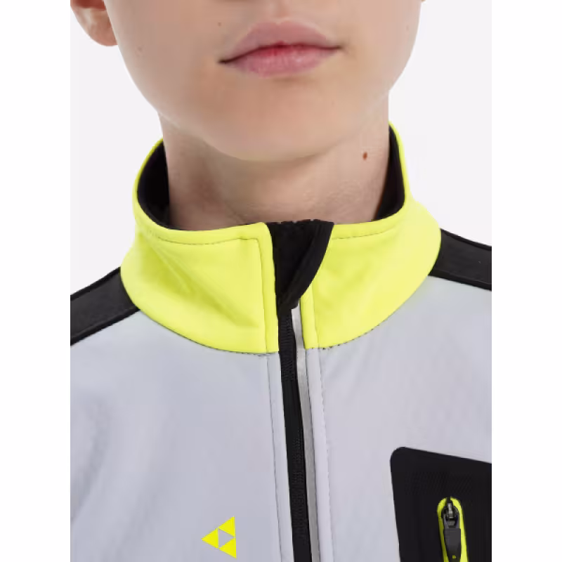 Куртка детская Fischer Softshell Warm, черно-серый, 152 см