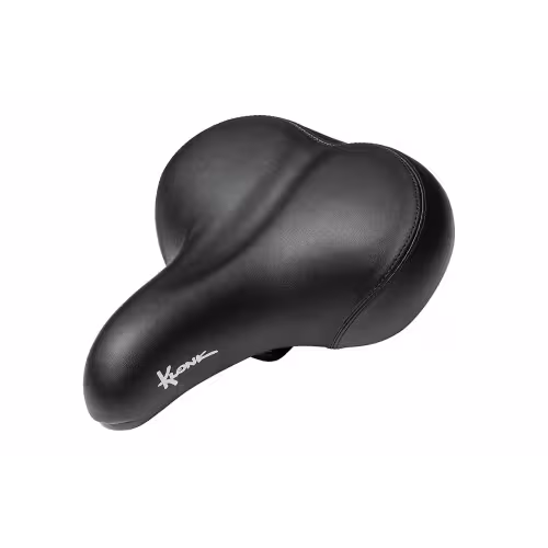 Седло велосипедное Klonk Comfort Series, Elastomer KLK-18007, 256x195 мм