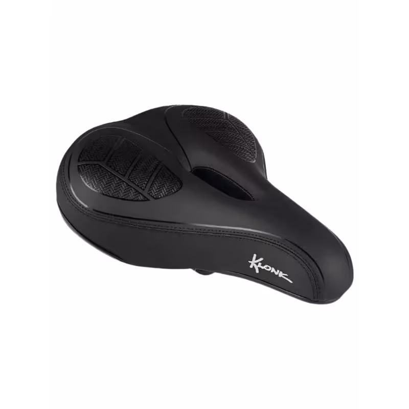 Седло велосипедное Klonk Comfort/Cruiser Series, 263x227 мм, с вентиляционным отверстием