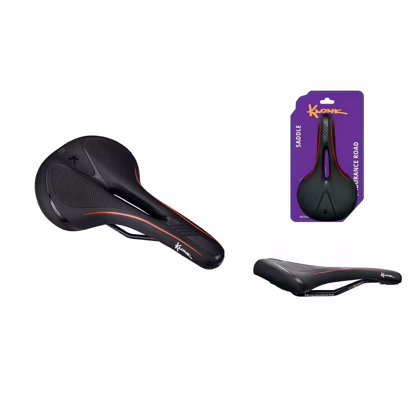 Седло велосипедное Klonk MTB/Road Series KLK-18014, 274x161 мм, с вентиляционным отверстием