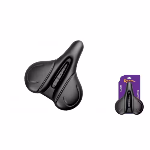 Седло велосипедное Klonk MTB/Vacuum Series KLK-18022, 253x221 мм,с вентиляционным отверстием