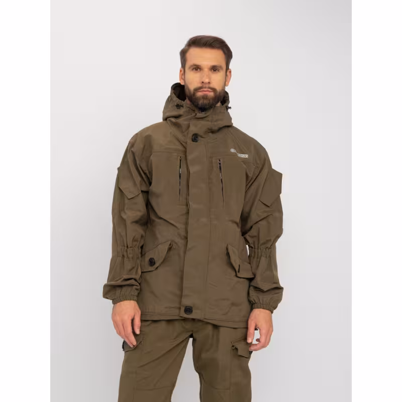 Костюм мужской Huntsman (Восток) Горка-5, cмесовая Рипстоп, хаки, размер 52-54, рост 170-176 см