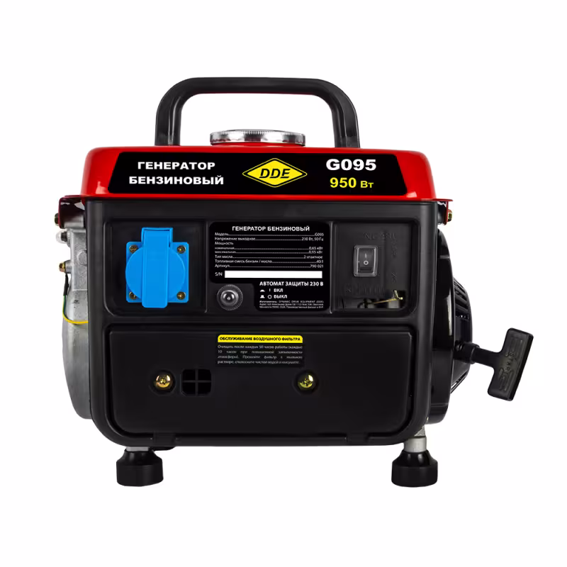 Генератор бензиновый DDE G095 + топор туристический DDE