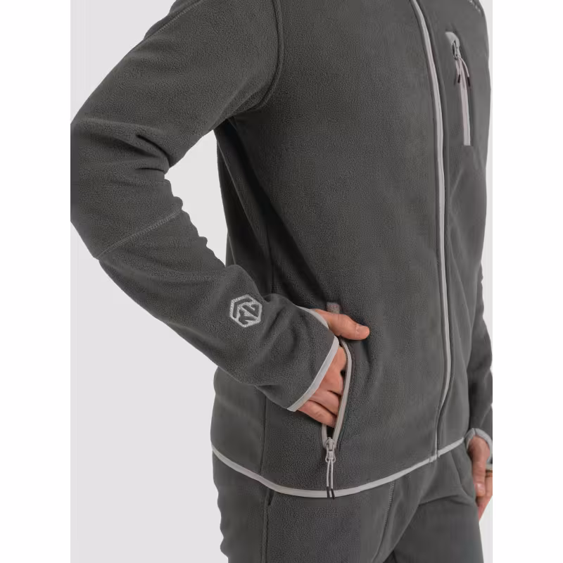 Костюм мужской TritonGear Rich, флис, серый, размер 68-70, 182-188 см
