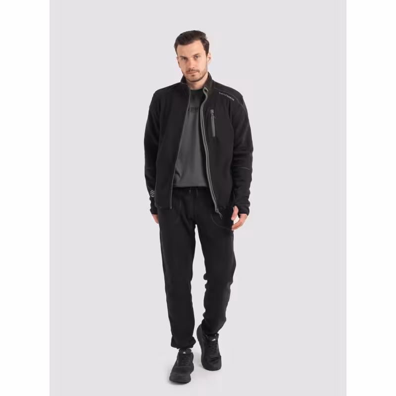 Костюм мужской TritonGear Rich, флис, черный, размер 68-70, 182-188 см