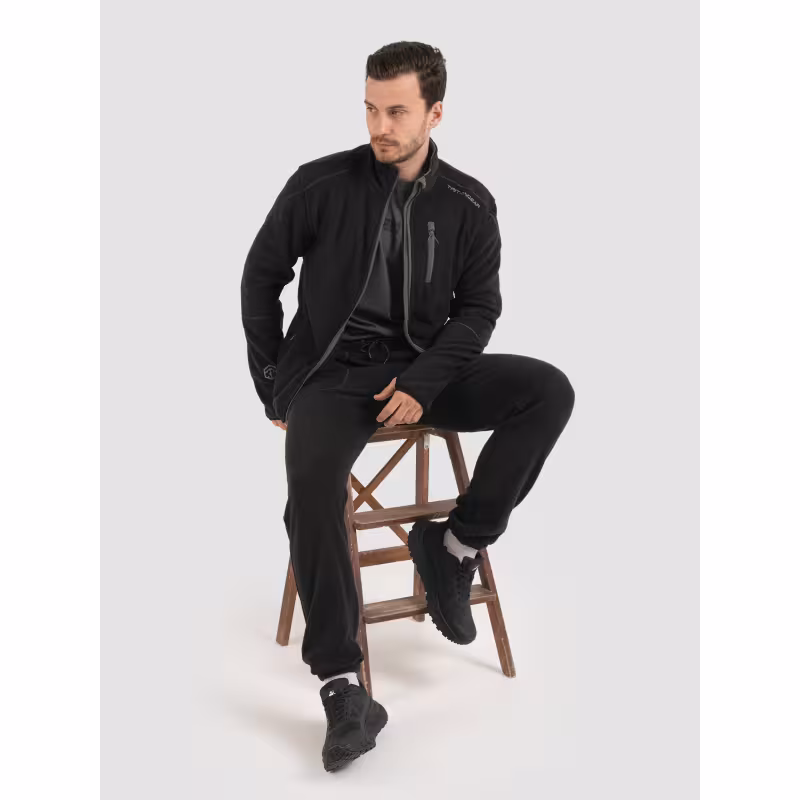 Костюм мужской TritonGear Rich, флис, черный, размер 68-70, 182-188 см
