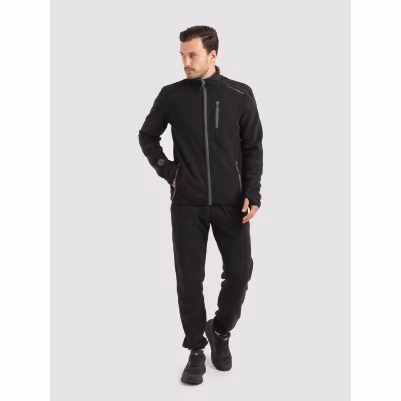 Костюм мужской TritonGear Rich, флис, черный, размер 68-70, 182-188 см