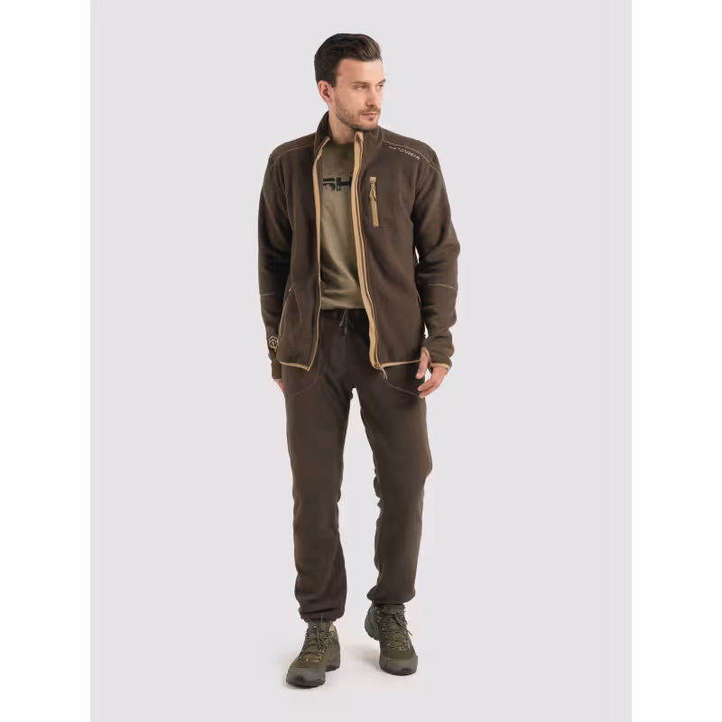 Костюм мужской TritonGear Rich, флис, коричневый, размер 68-70, 182-188 см