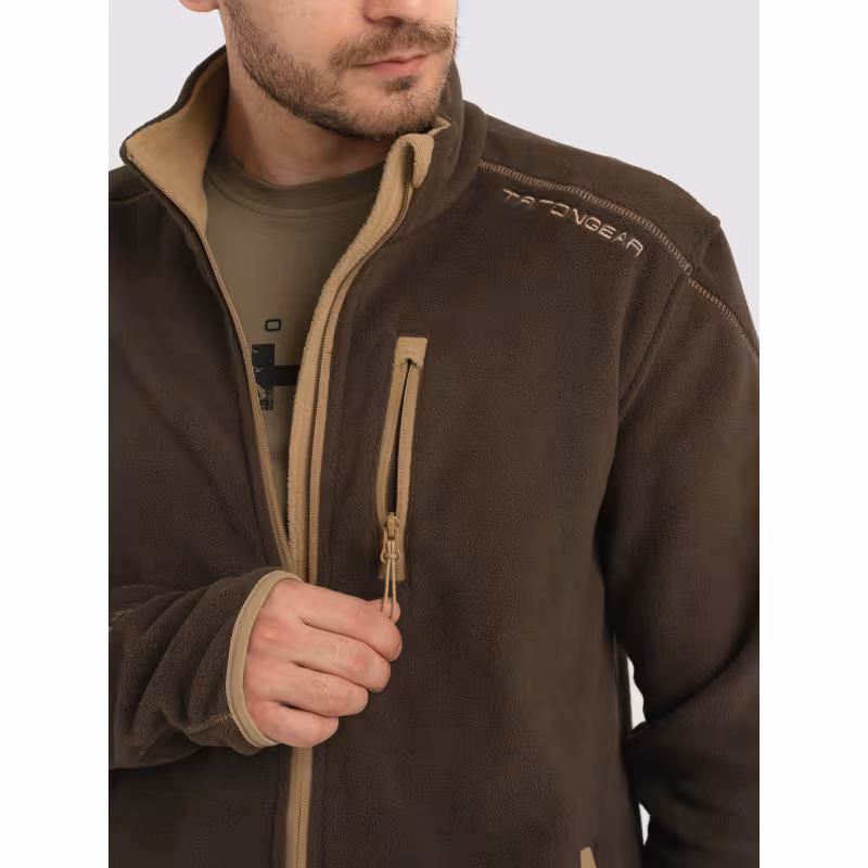Костюм мужской TritonGear Rich, флис, коричневый, размер 68-70, 182-188 см