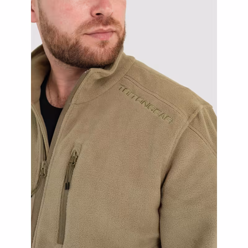 Костюм мужской TritonGear Rich, флис, хаки, размер 64-66, 182-188 см