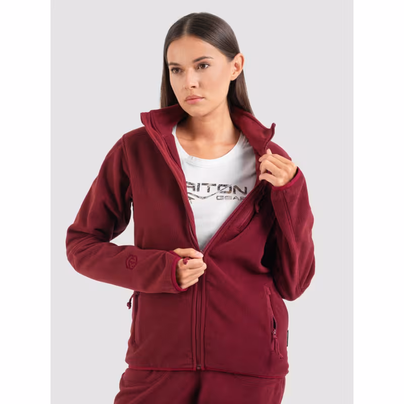 Костюм женский TritonGear Rich, флис, винный, размер 56-58, 170-176 см