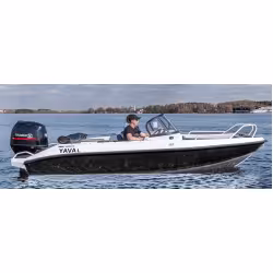 Лодка алюминиевая Vboats Yava L Fish (51F 50 C625) с мотором Yamer EF100