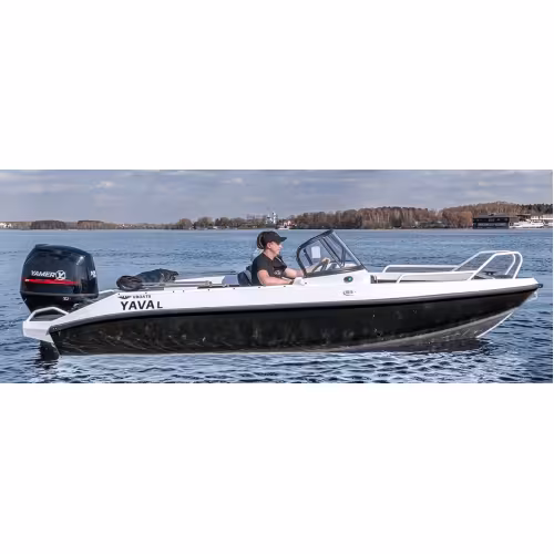 Лодка алюминиевая Vboats Yava L Fish (51F 50 C625) с мотором Yamer EF100