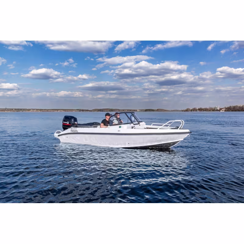 Лодка алюминиевая Vboats Yava L Fish (51F 50 C625) с мотором Yamer EF100