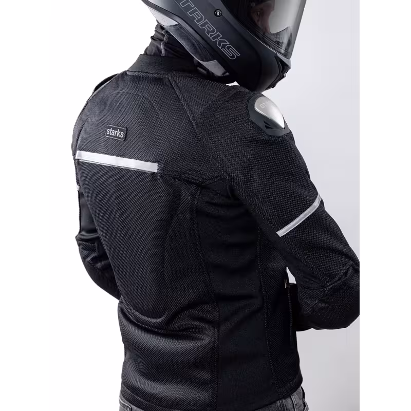 Мотокуртка мужская Starks AIR Shell 3.0 full protection, черный, размер M
