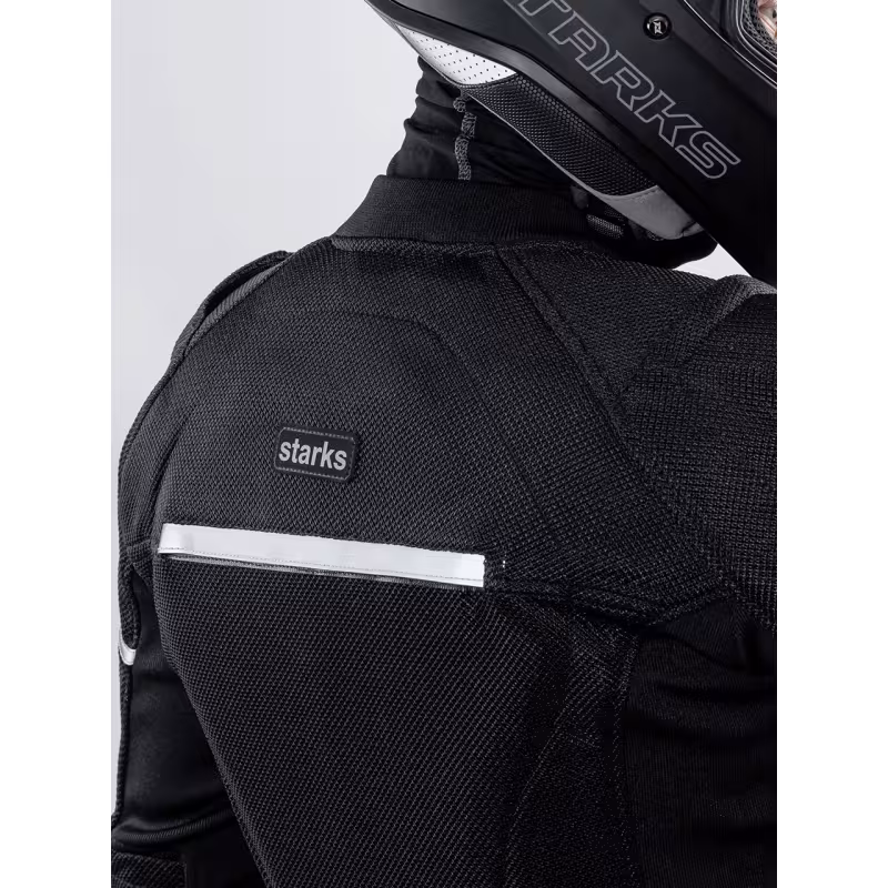 Мотокуртка мужская Starks AIR Shell 3.0 full protection, черный, размер M