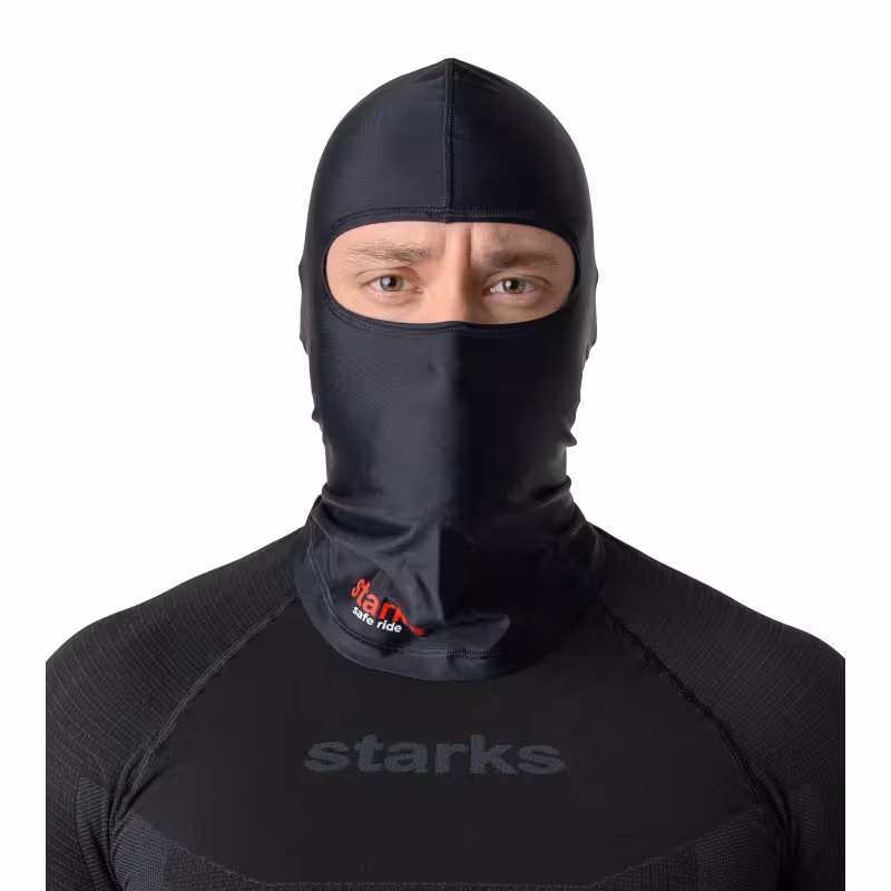 Подшлемник-балаклава Starks Light Silk, черный, размер универсальный
